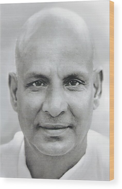Yogi Wood Print featuring the photograph Swami Sivananda of Rishikesh by Unknown