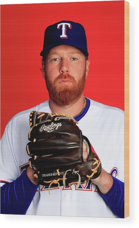 Media Day Wood Print featuring the photograph Tommy Hanson by Jamie Squire