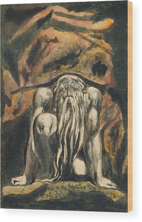 18th Century Artists Wood Print featuring the relief Urizen by William Blake