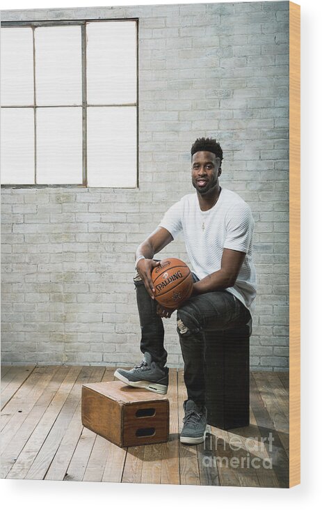Nba Pro Basketball Wood Print featuring the photograph Wesley Matthews by Nathaniel S. Butler