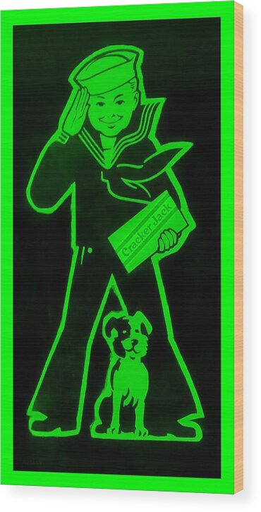 Sailor Wood Print featuring the photograph Crackerjack Green #1 by Rob Hans