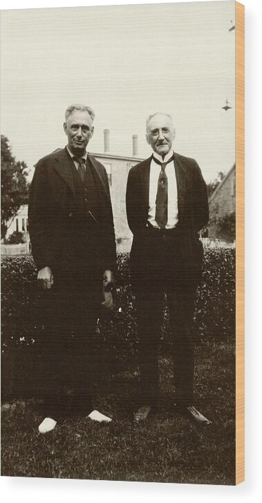 Louis Brandeis Wood Print featuring the photograph Brandeis And Loeb by American Philosophical Society