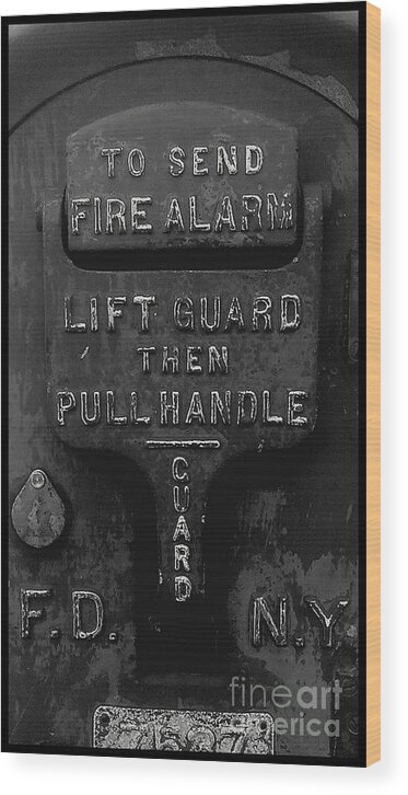 Fdny Wood Print featuring the photograph FDNY - Alarm by James Aiken