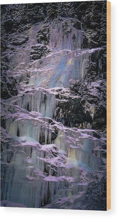 Ice Wood Print featuring the photograph Freya's Falls by Martin Whyte
