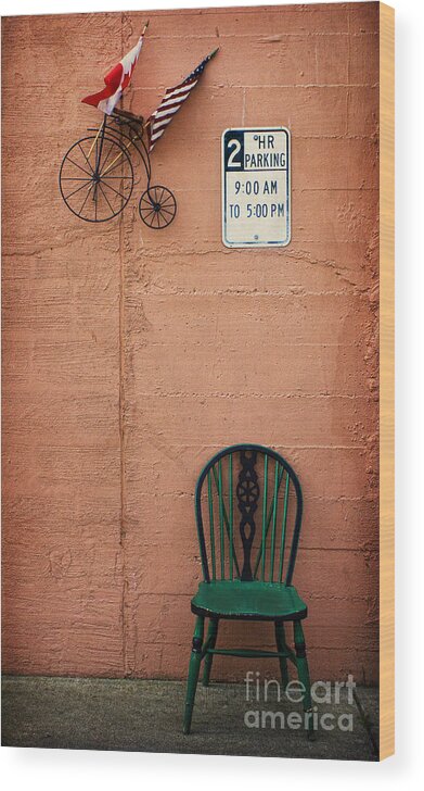 Parking Wood Print featuring the photograph From Nine To Five by Elena Nosyreva