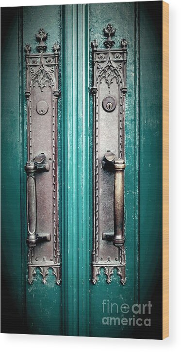 Door Wood Print featuring the photograph Just Pull by Heather Taylor