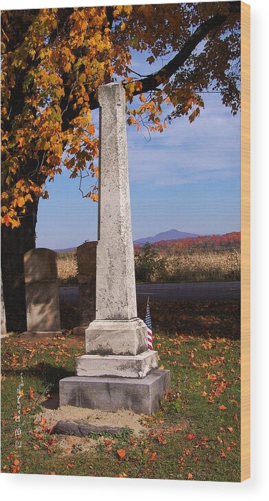 Sherwood Wood Print featuring the photograph Sherwood Cemetery by R B Harper