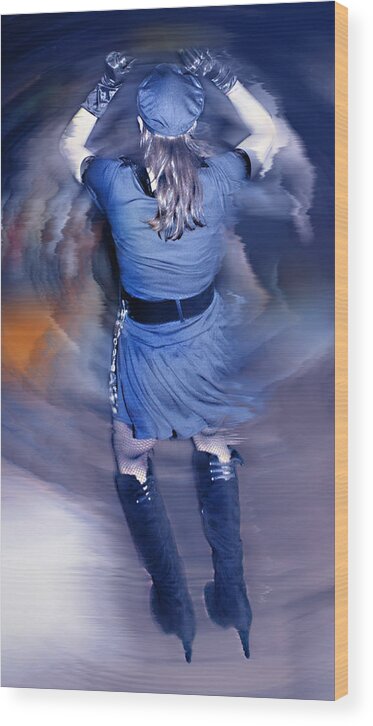 Mighty Sight Studio - Sperry/abiri - Photo Art Wood Print featuring the photograph Dancer Drawn to Light by Steve Sperry