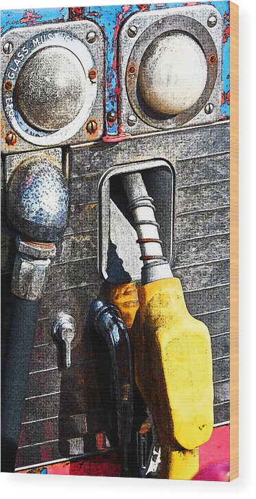 Hold The Gas Wood Print featuring the photograph Hold The Gas by Cyryn Fyrcyd
