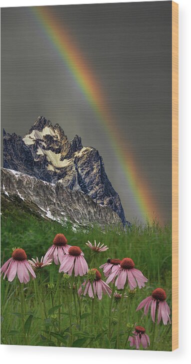 Mountains Wood Print featuring the photograph 3960 by Peter Holme III