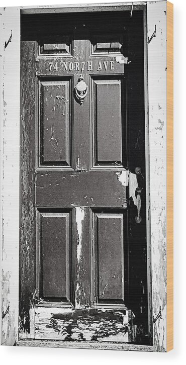 Door Wood Print featuring the photograph 74 North Ave. by Bruce Carpenter