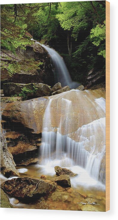 The White Mountains Wood Print featuring the photograph Bridal Veil Falls by Harry Moulton