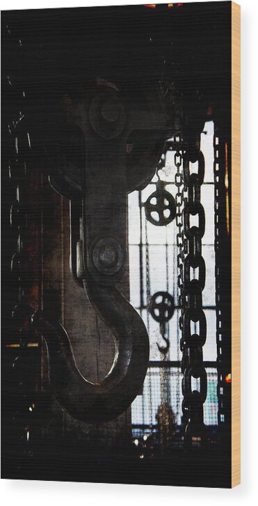  Wood Print featuring the painting EDISON CHAINS No 2 by Reuben Cole