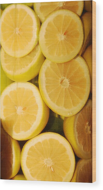 Still Life Wood Print featuring the photograph Lemon Still Life by Jill Reger