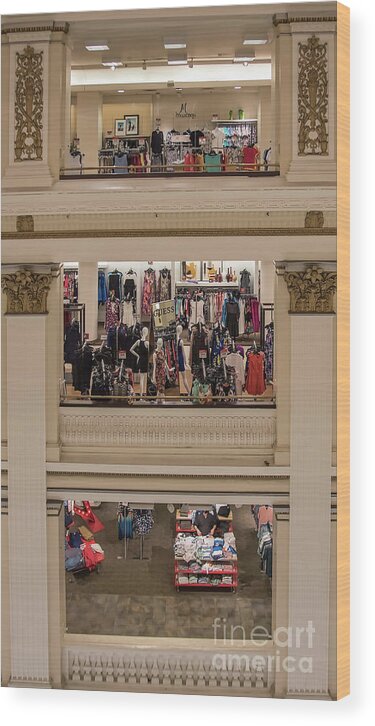 Store Wood Print featuring the photograph Macy's Department Store by Barry Weiss
