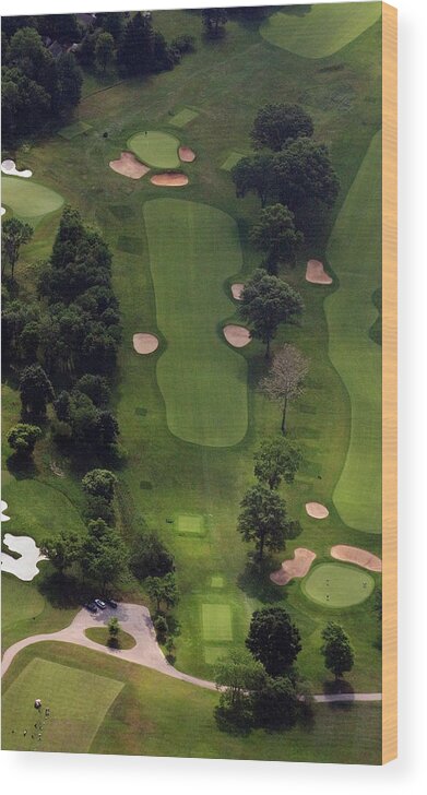 Philadelphia Cricket Club Wood Print featuring the photograph Philadelphia Cricket Club Wissahickon Golf Course 5th Hole by Duncan Pearson