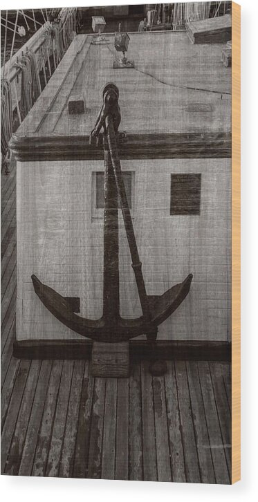 Anchor Wood Print featuring the photograph Anchors Away by Cathy Anderson