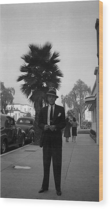 California Wood Print featuring the photograph George Raft by Michael Ochs Archives