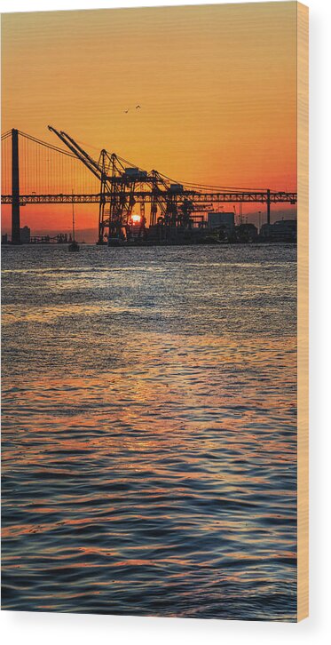 Sunset Wood Print featuring the photograph Another last escape by Micah Offman