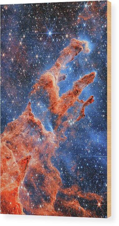 Creation Wood Print featuring the photograph Pillars Of Creation #1 by Mango Art