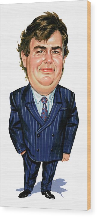 John Candy Wood Print featuring the painting John Candy by Art 