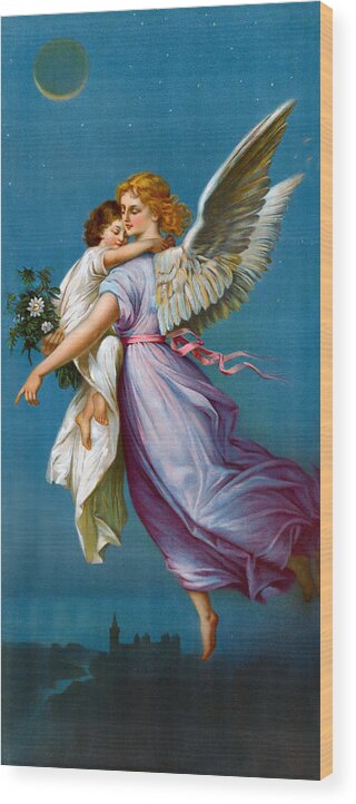 The Angel Of Peace Wood Print featuring the digital art The Angel Of Peace by B T Babbitt