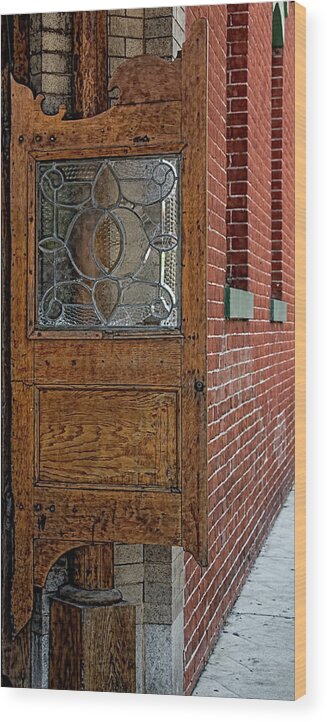 Amelia Island Wood Print featuring the photograph Saloon Door Texture by Richard Goldman