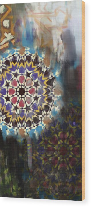Motif Wood Print featuring the painting Spanish 167 2 by Mawra Tahreem