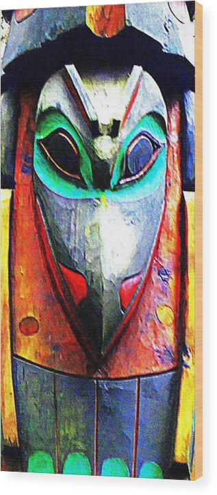 Totem Wood Print featuring the photograph Totem 7 by Randall Weidner