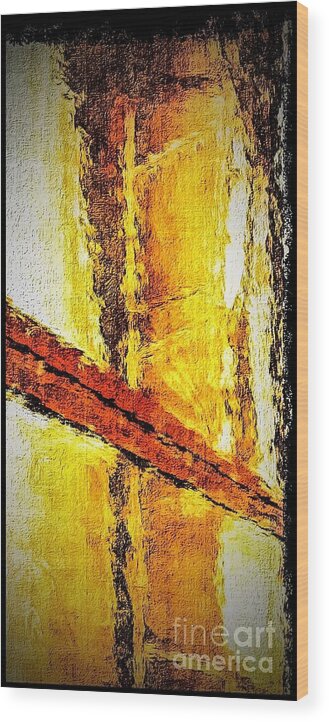 Abstract Wood Print featuring the photograph Window by William Wyckoff