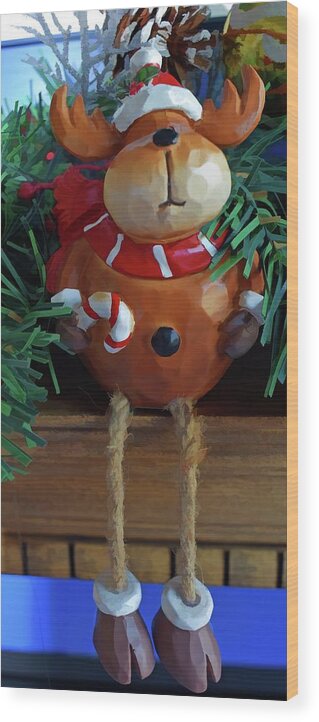 Christmas Décor Wood Print featuring the photograph Hanging Around Two by Roberta Byram