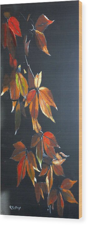 Autumn Wood Print featuring the painting Autumn Leaves by Richard Le Page