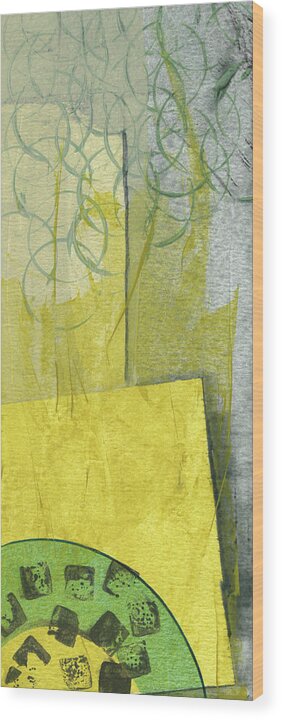 Abstract Wood Print featuring the painting Untitled #761 by Chris N Rohrbach