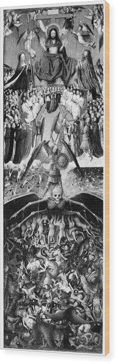 15th Century Wood Print featuring the painting Last Judgment #1 by Granger
