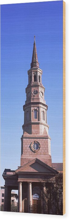 Photography Wood Print featuring the photograph Low Angle View Of A Church, St. Philips by Panoramic Images