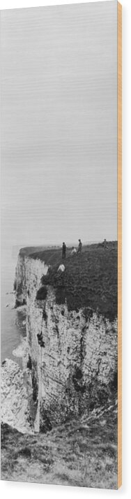 Panoramic Wood Print featuring the photograph Cliff Climbers by Alfred Hind Robinson