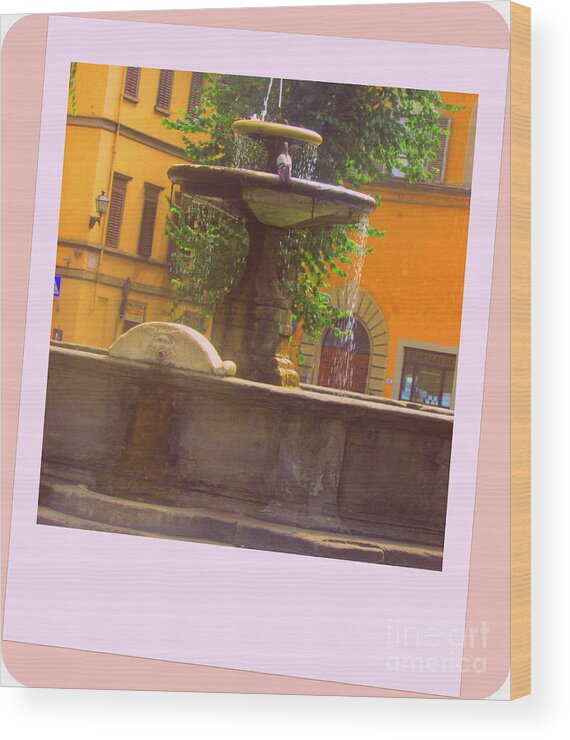 Italy. Florence Wood Print featuring the photograph Italy San Spirito by Lyn Vic
