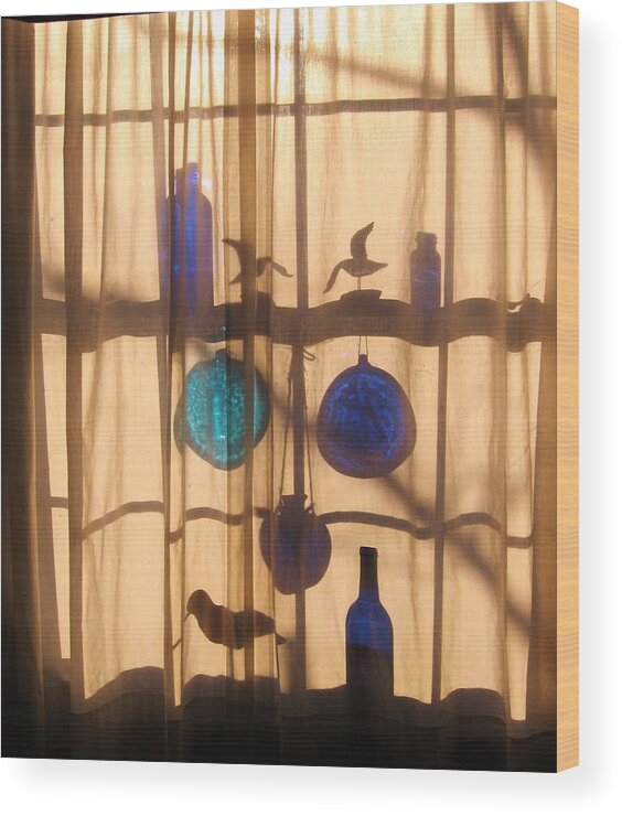 Window Wood Print featuring the photograph Mom's Window #1 by John Scates