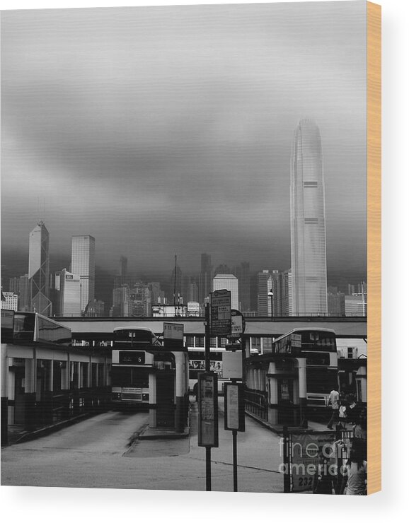 Hong Kong Wood Print featuring the photograph A Different Perspective by Venetta Archer