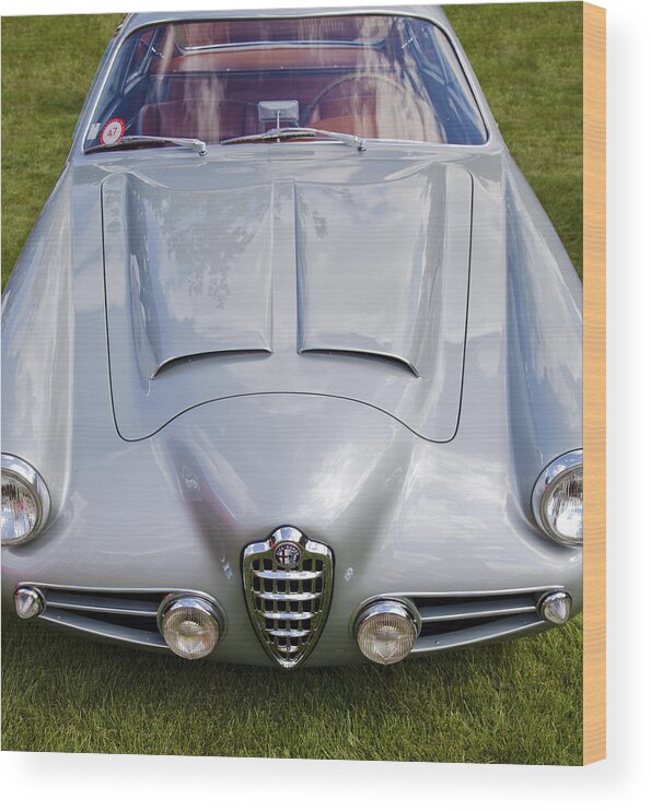 Alfa Romeo Wood Print featuring the photograph Alfa Romeo 1900 SS Zagato Berlinette by Maj Seda