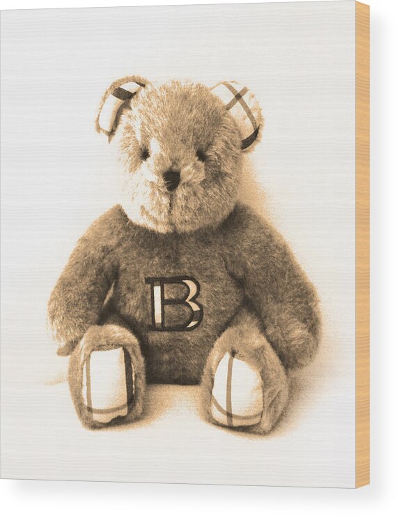 Burberry bear Wood Print
