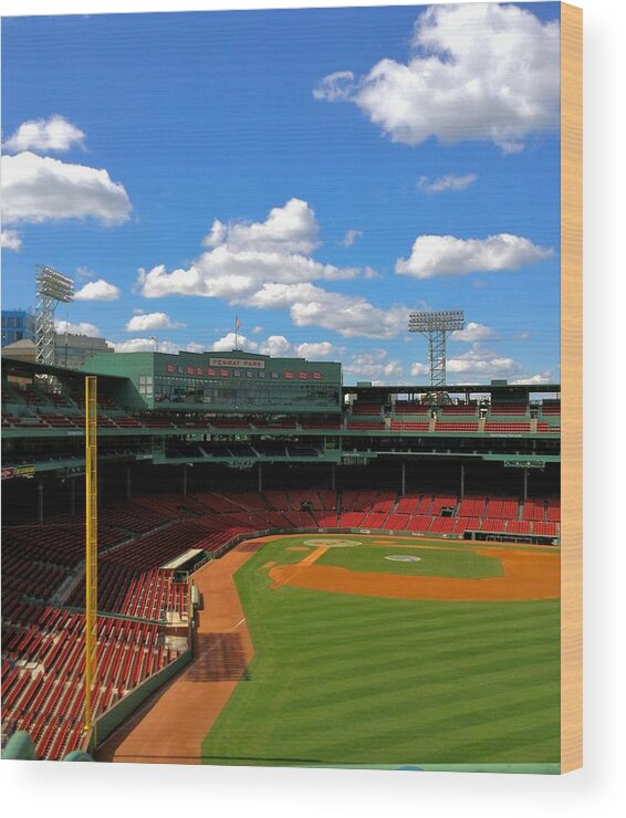 Fenway Park Collectibles Wood Print featuring the photograph Classic Fenway I Fenway Park by Iconic Images Art Gallery David Pucciarelli