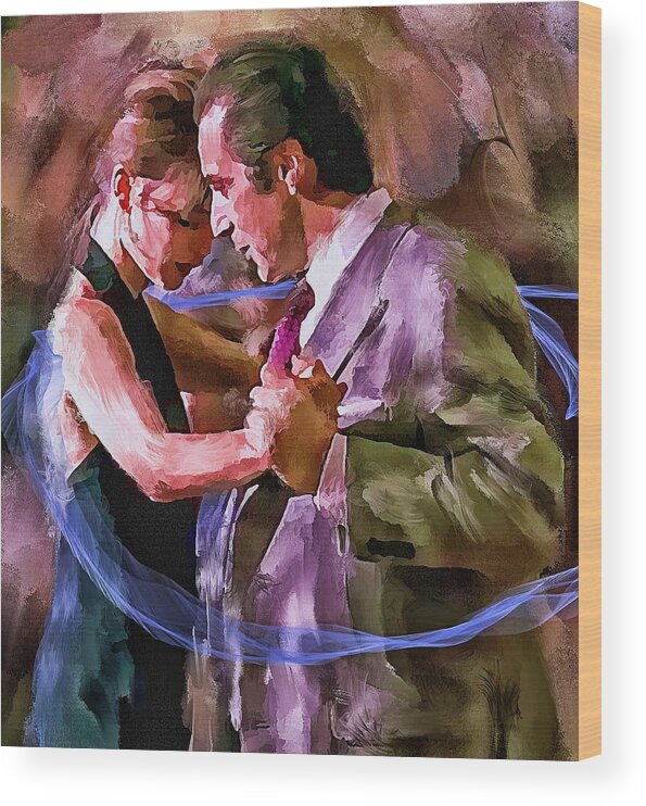 Al Pacino Wood Print featuring the digital art Dance me to the end of Love 1 by Yury Malkov