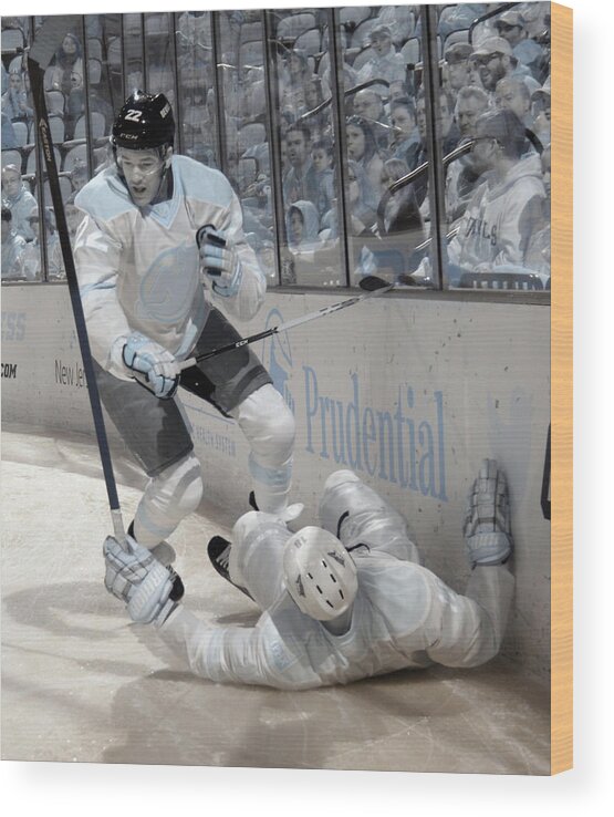 National Hockey League Wood Print featuring the photograph Phoenix Coyotes V New Jersey Devils by Bruce Bennett