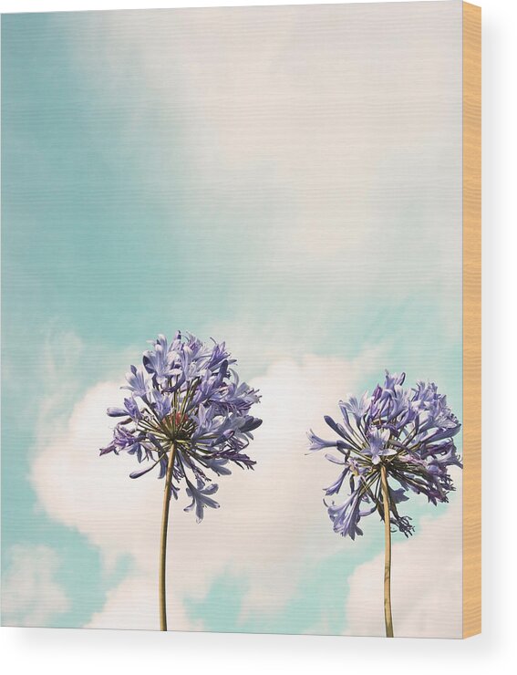 Blue Wood Print featuring the photograph Reaching for the Sky by Brooke T Ryan