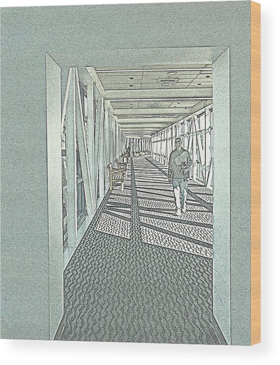 Walk Wood Print featuring the photograph The Last Passenger by Pamela Hyde Wilson