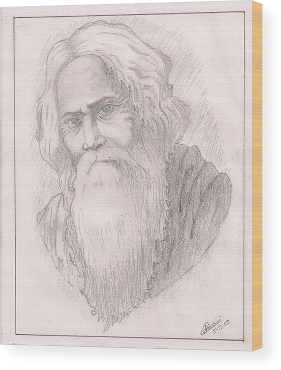 Rabindranath Tagore, Oil on Canvas – Sanjib Ahmad