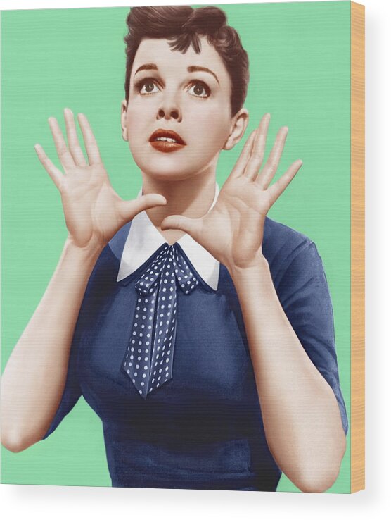 1950s Portraits Wood Print featuring the photograph A Star Is Born, Judy Garland, 1954 #1 by Everett
