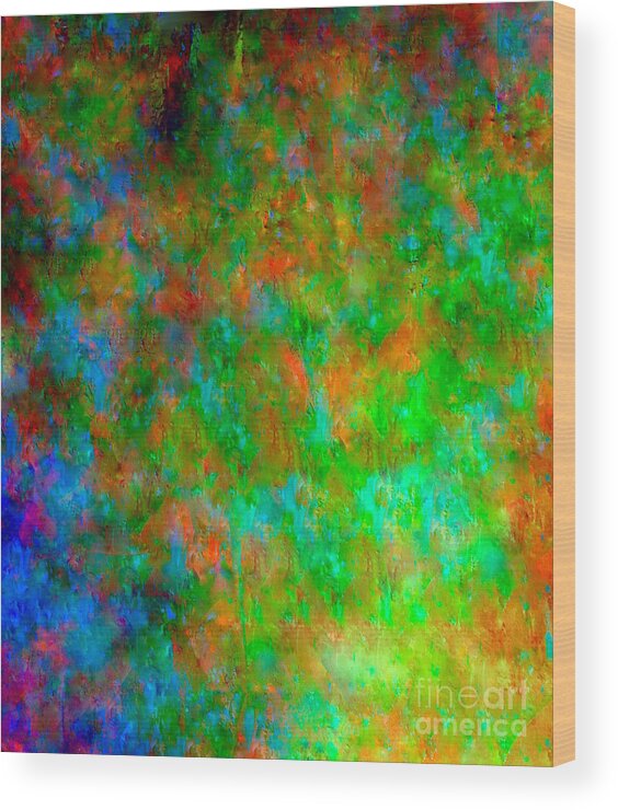 A-fine-art-painting-abstract Wood Print featuring the painting Beautiful Inside and Out by Catalina Walker