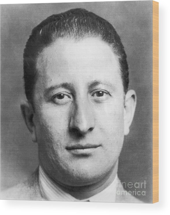 Carlo Gambino Wood Print featuring the photograph Carlo Gambino by Vintage Collectables
